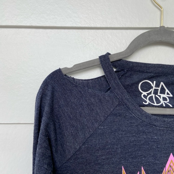 Chaser Def Leppard Cold Shoulder Band Tee Small - Picture 4 of 8